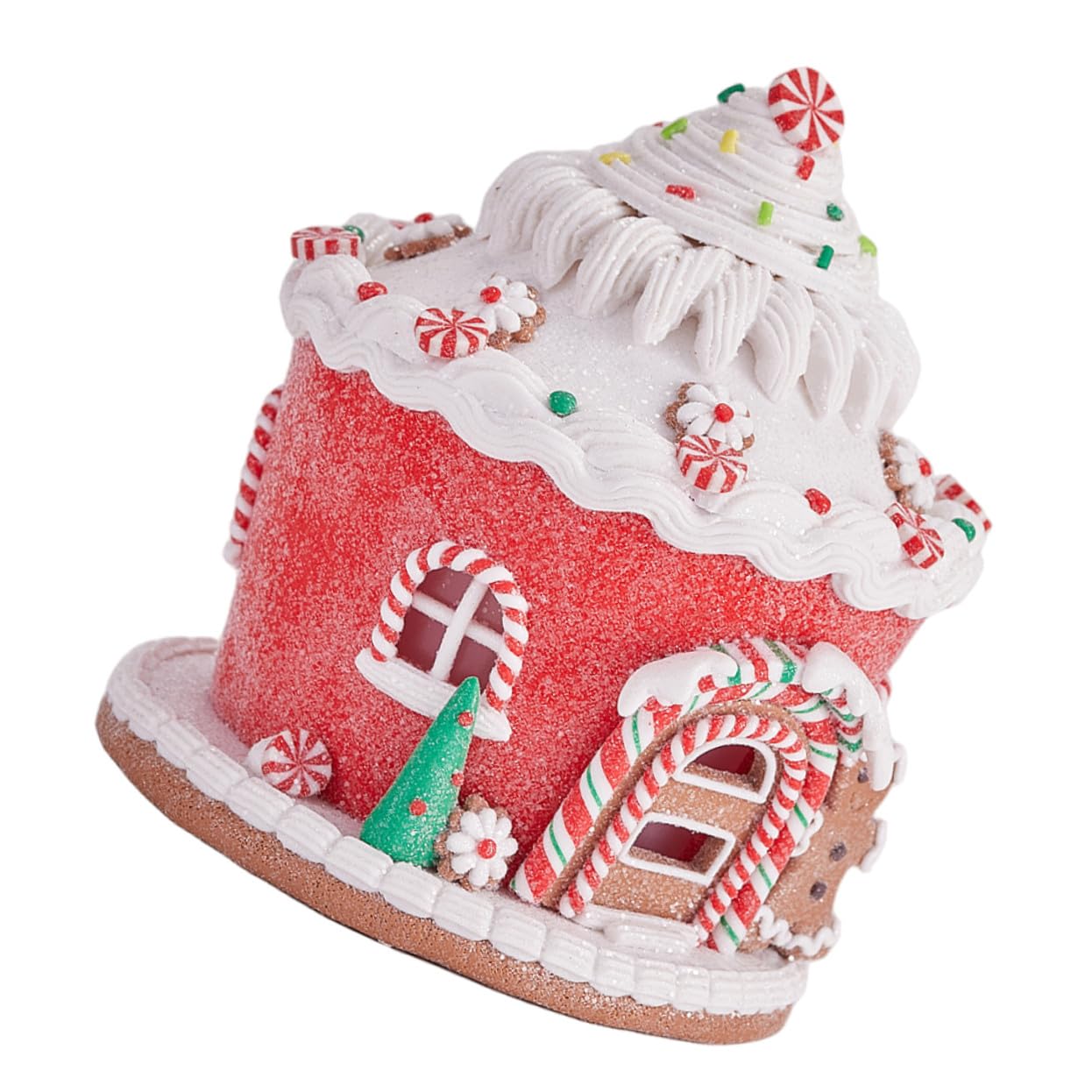 ULTECHNOVO Décoration de Noël Résine Château Artisanal pour Centre de Table Décoration Intérieure Suspendue pour Maison et Sapin