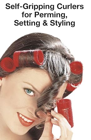 Olivia Garden Jet Set EZ Grip Self-Gripping Curlers - Hair Rollers for Setting or Perming - Style Curls and Waves