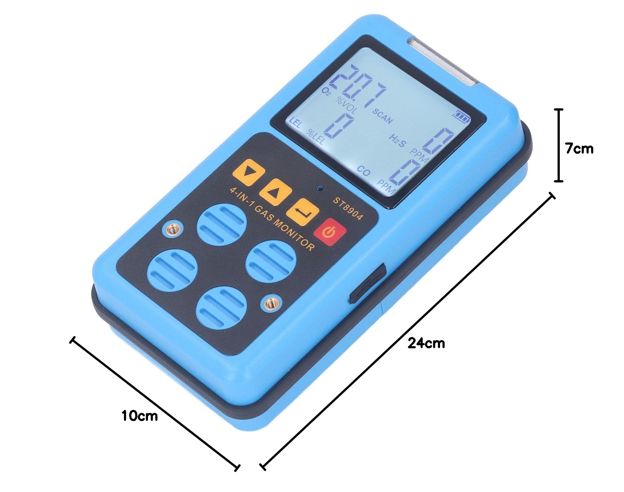 YWBL-WH 4 Gas Monitor Co H2S O2 LEL Détecteur de Gaz Portable 4 Analyseur de Maître de Gaz Analyseur Visuel et Alarmes Audibles