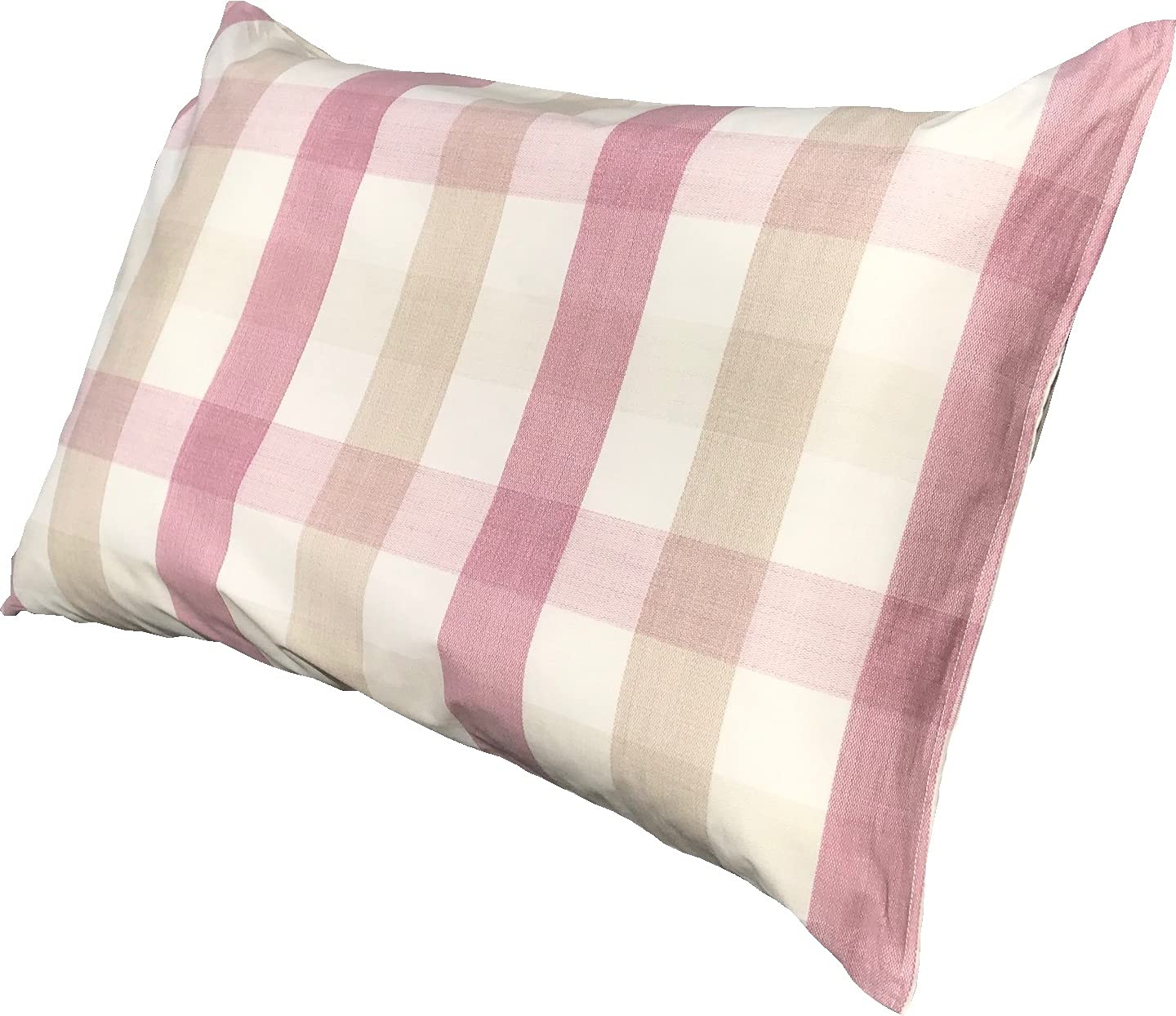 Amazon｜JOYDREAM 枕カバー 35 50 2枚セット NAチェック ピンク 日本
