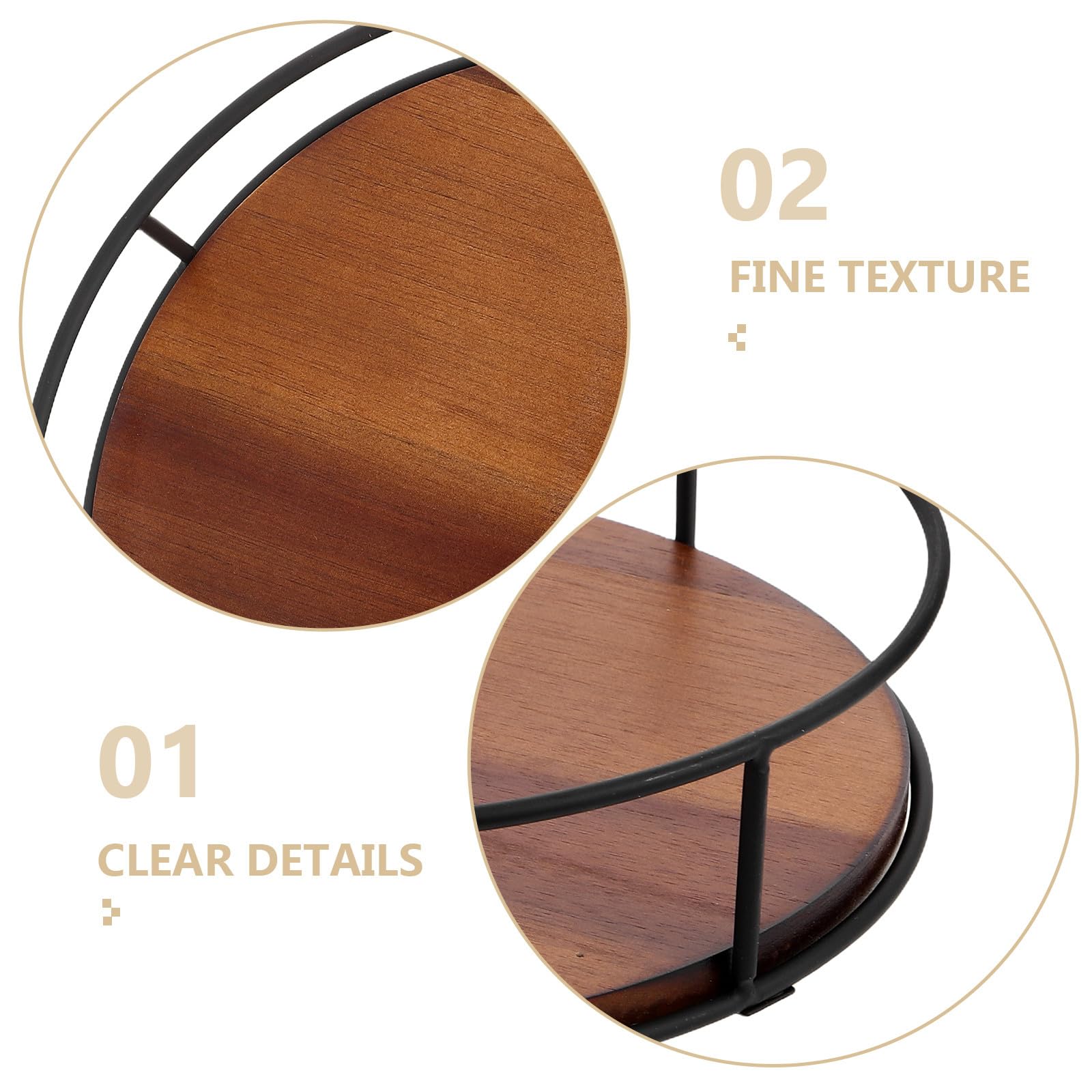 Plato Giratorio y Acabado Natural de Madera Redondo para Especias Diseño Elegante Organizador Versátil y Ahorra Espacio para Cocina y Gabinete