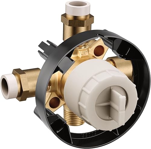 Miniatura 2 de Moen U140V M-CORE Válvula mezcladora prefabricada para bañera y ducha de 4 puertos con conexiones de CPVC