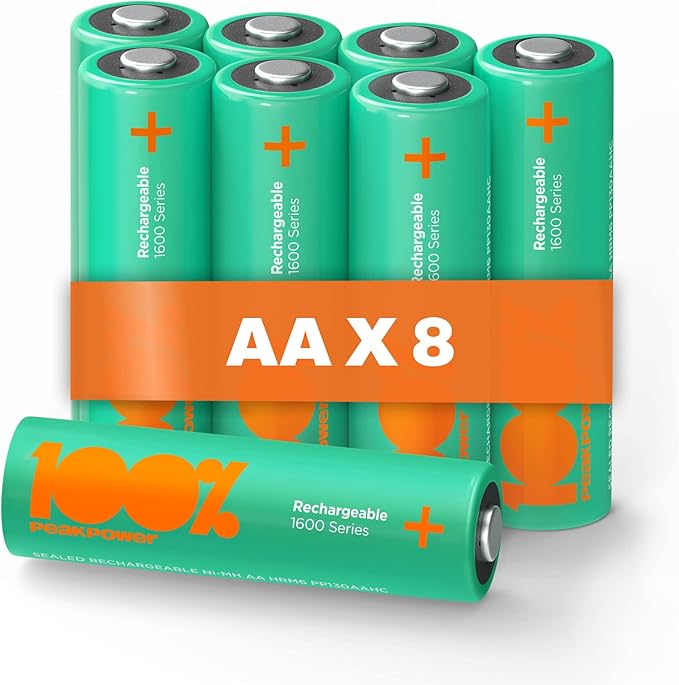 Rechargeable Battery AA 8 Pack NiMH 1.5v /1.2v Volt double AA battery