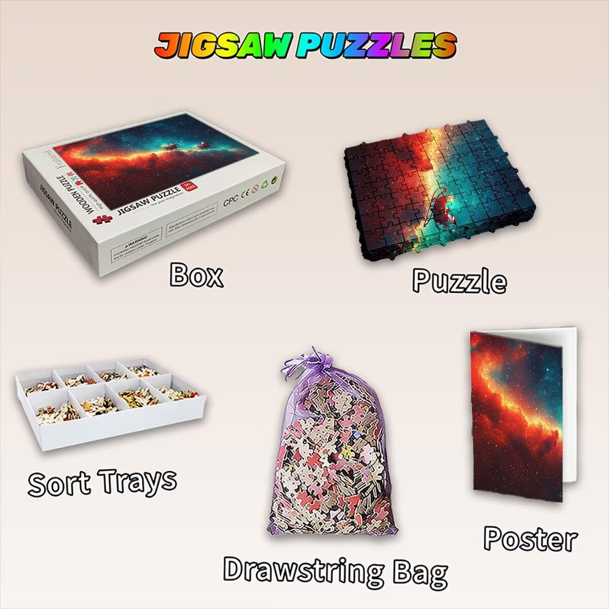 Puzzle 2000 elementów dla dorosłych, puzzle 2000 elementów zorzy polarnej, Boże Narodzenie puzzle dla dorosłych z wykwintnym pudełkiem do pakowania, gry edukacyjne, duże drewniane puzzle na prezent