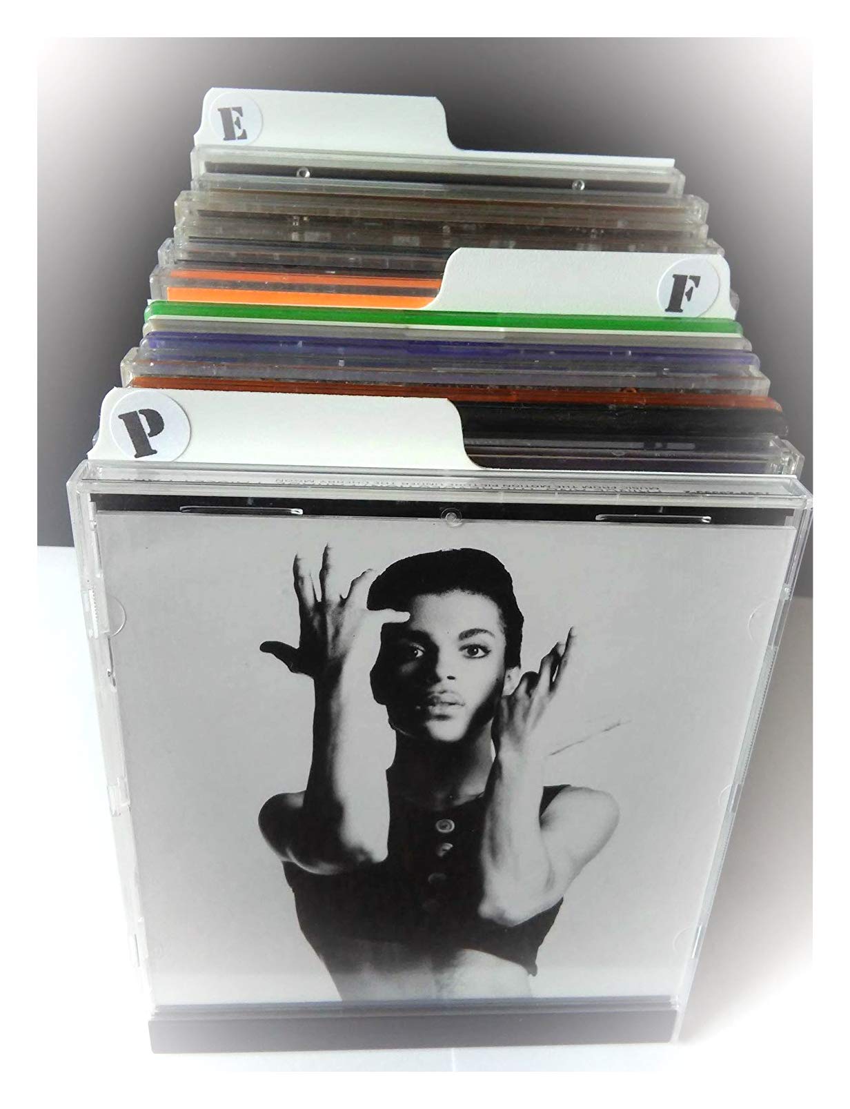 Filotrax CD Dividers A to Z kit [white] - 30 Plastic dividers & Alphabet Labels