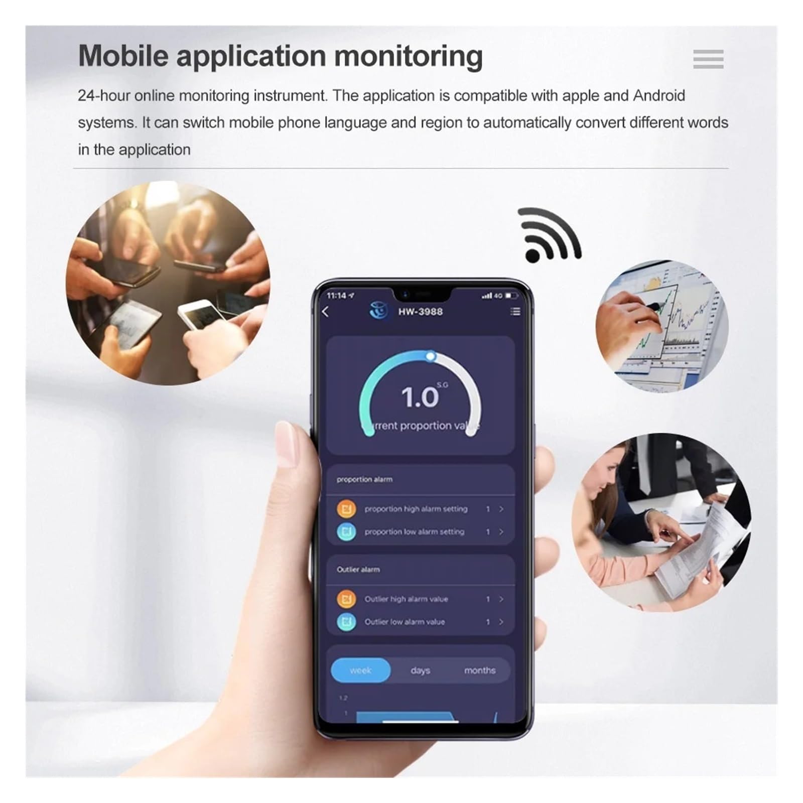 Tester wody, Monitor jakości wody wieloparametrowy analizator 6 w 1 PH/EC/TDS/SALT/GS/miernik temperatury pilot aplikacji