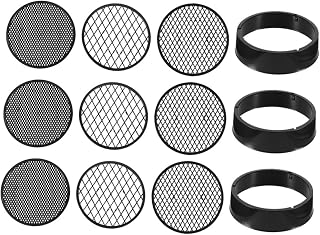 Soil Sieve Set 3-Pack Plastic Garden Soil Sifter with Fine Mesh Screens for Sand Stone and Worm Castings Filtering Lightweight and Reusable Gardening Tool 4.4 Inch Diameter