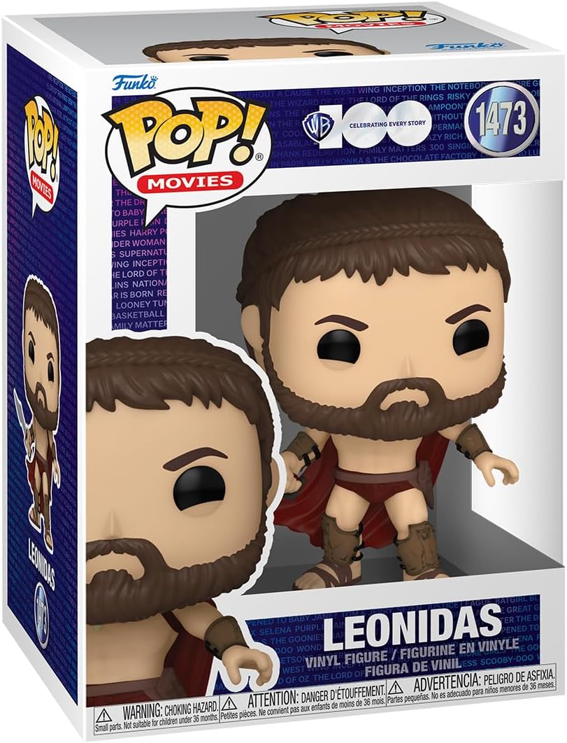 Pop! Movies: 300-King Leonidas-1/6 Odds for Rare Chase Variant-300 the Movie-Collectable Vinyl Figure-Gift Idea-Official Merchandise - Toys for Kids & Adults-Movies Fans, English,French,spanish