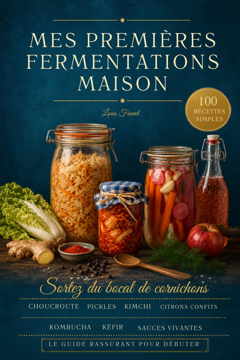 Mes premières fermentations maison: Le guide rassurant pour se lancer en lactofermentation - 100 recettes simples : légumes, pickles, kimchi, miso et boissons