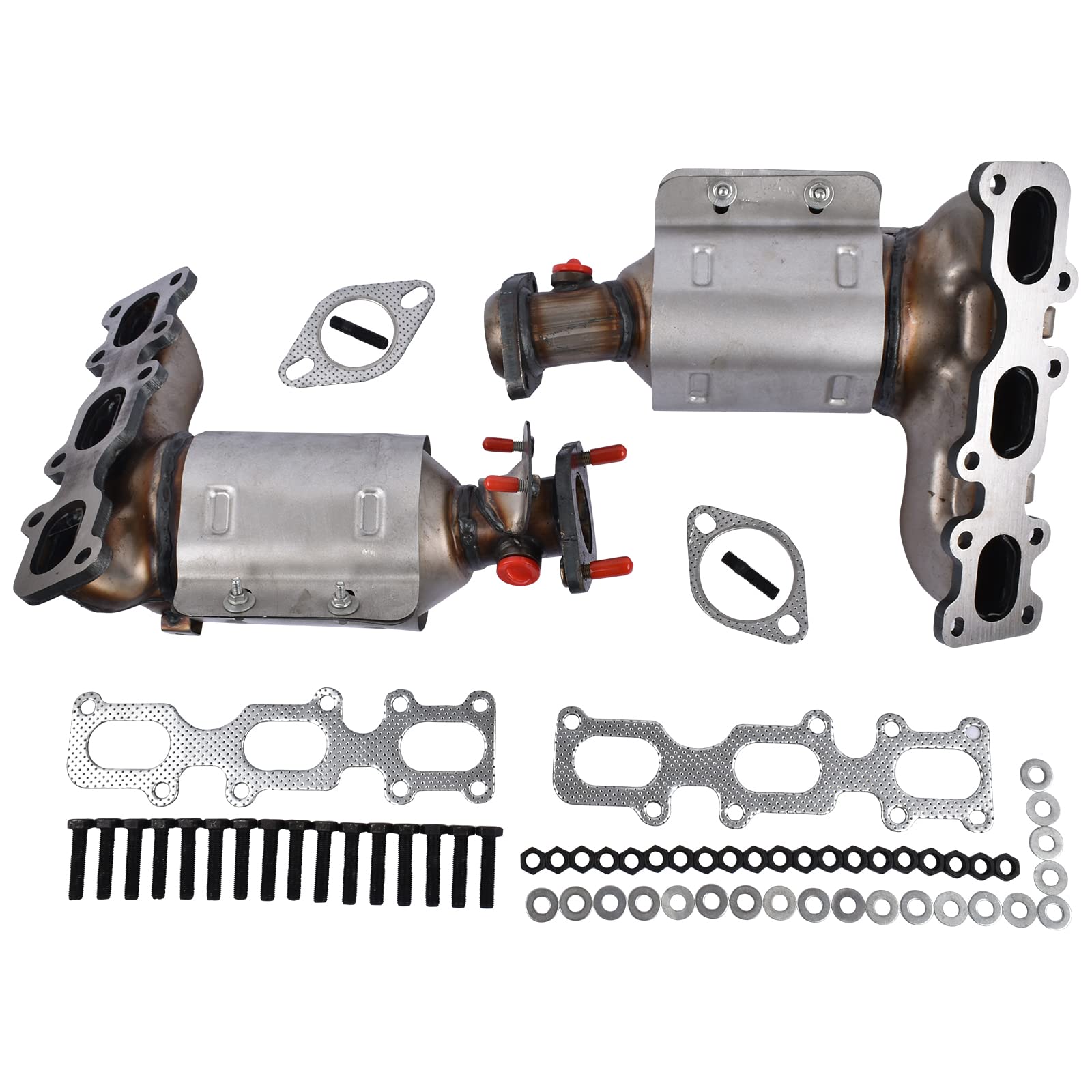 Left & Right Catalytic Converter Replacement for Ford Explorer FLEX Taurus Lincoln MKS MKT MKZ 3.5L 3.7L (EPA Compliant) Weonefit