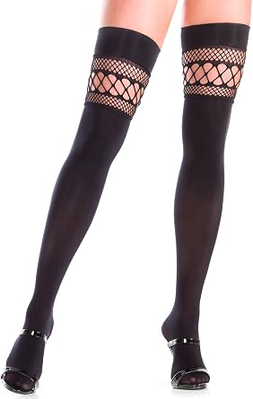 Be Wicked Womens Faux Crochet Top Thigh High