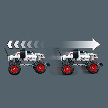 LEGO Technic Monster Jam Monster Mutt Dalmatian, 2in1 Pull Back Racing Toys, Birthday Gift Idea, DIY Building Toy, Monster Truck Toy for Kids, Boys and Girls Ages 7 and Up, 42150