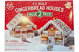 Christmas Spirit Ultimate E-Z Build Gingerbread Houses Kit, Value 2-Pack