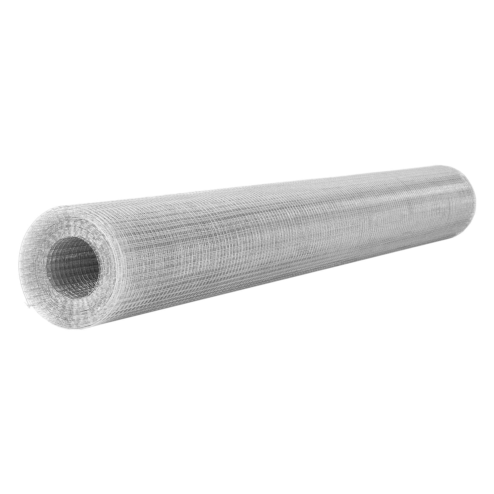 VEVOR Malla Metálica 1,8 m x 15,2 m, Malla de Alambre Cuadrada de 12,7 mm x 12,7 mm, Rejilla Metálica de Acero Galvanizado, Previene Ratones Ardillas Conejos para Jardín de Plantas Gallineros Finca