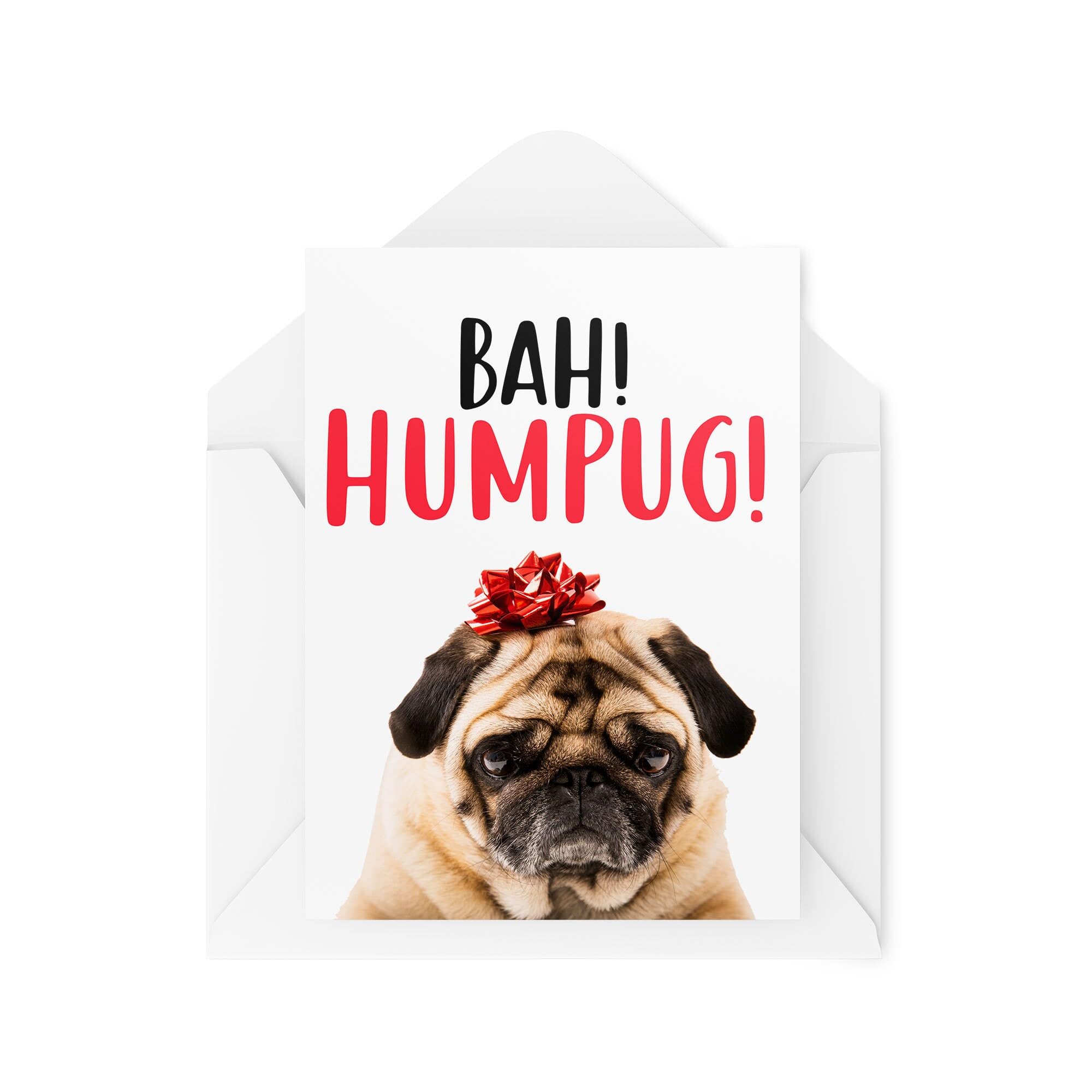 Funny Christmas Cards - Bah Humpug - Scrooge Card - Doggy Xmas - Banter Card - Seasonal Greetings Cards - Festive Cards - CBH1865