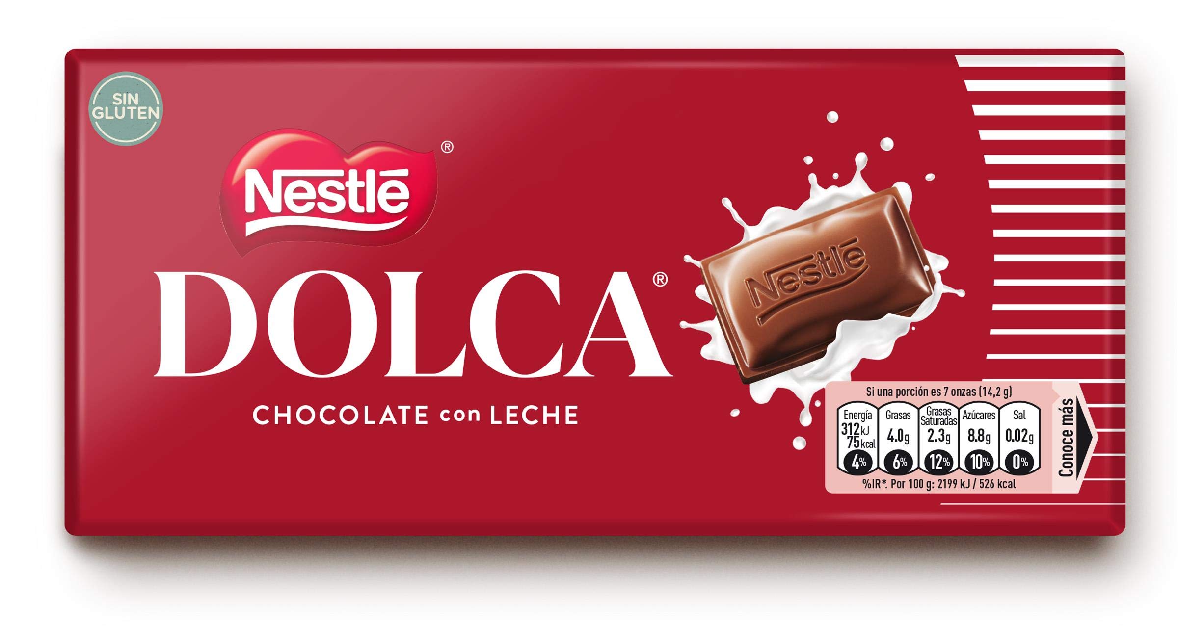 NESTLE DOLCA Chocolate con leche tableta 100g CAJA de 36 unidades