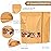 Moretoes 72pcs Stand Up Pouch Bags, 7x10 Inches Kraft Paper Ziplock Bags with Window,Resealable Pouches for Coffee, Applicable to Home or Business for Packaging