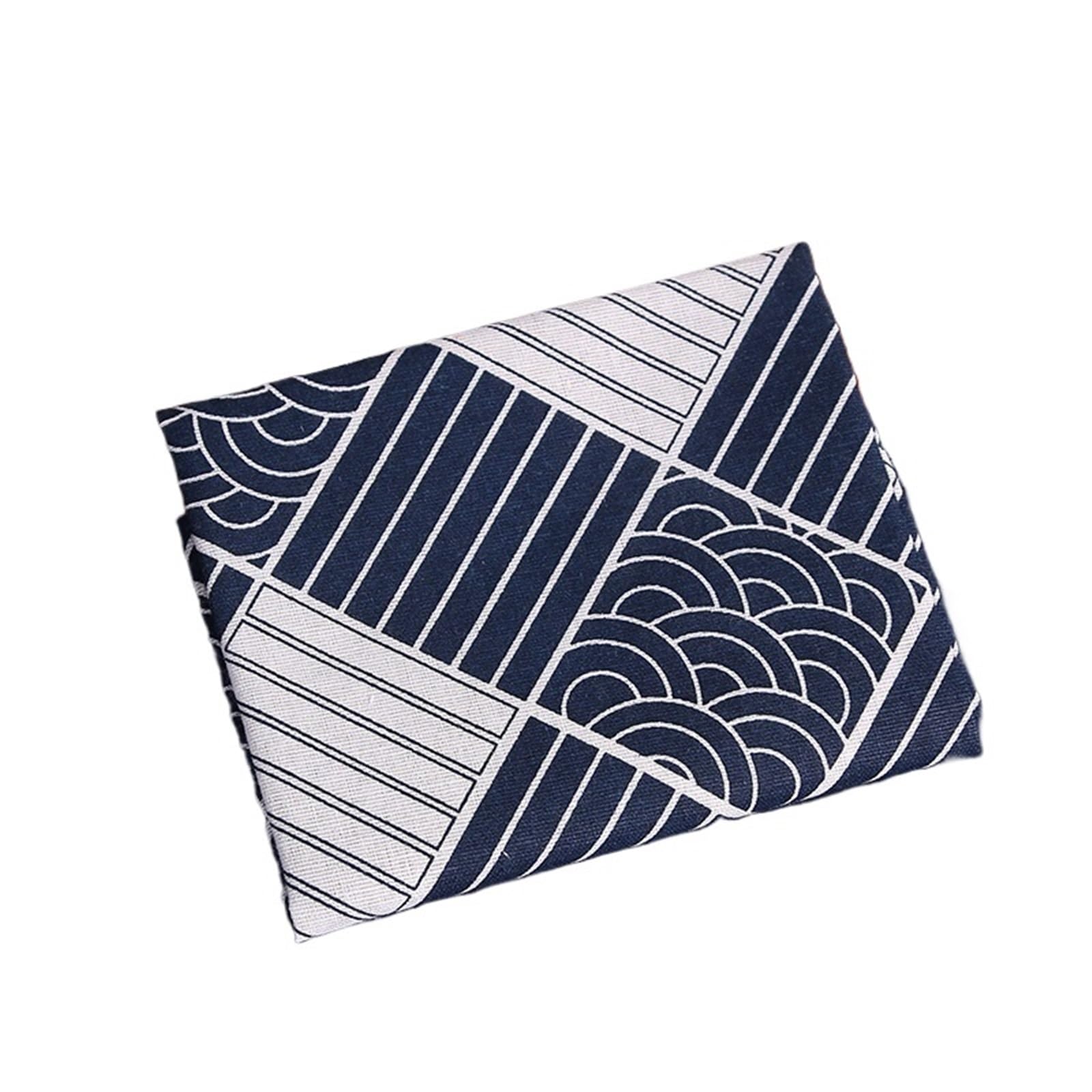 Servilletas de Tela Juego de 4 servilletas de 30 x 45 cm, manteles individuales de tela de lino y algodón con estampado de conchas for decoración de mesas de comedor, salas de estar y restaurantes par