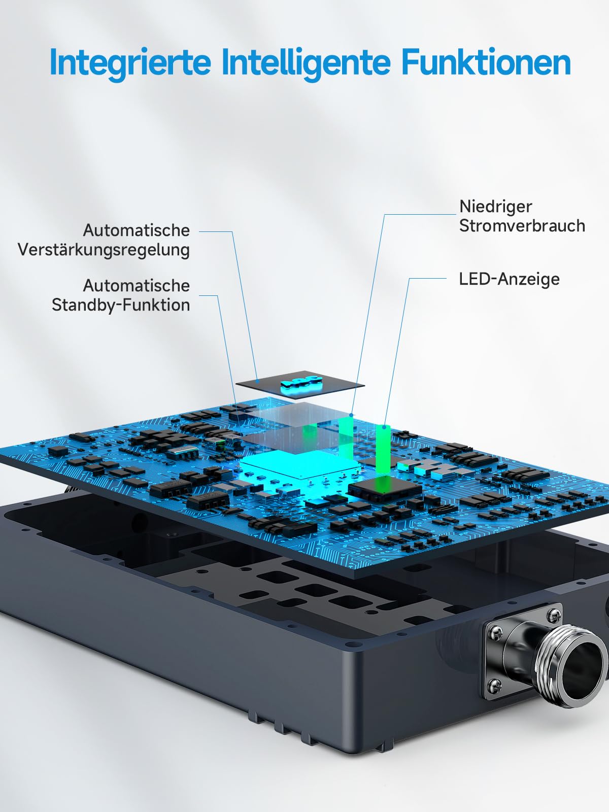 Handy Signalverstärker Triband-Repeater Verstärker Alle Netze LTE GSM 3G 4G 800MHz 900MHz 2100MHz EGSM WCDMA UMTS Verstärker Sprachanruf und Daten für Multi Mobile Netzwerkanbieter