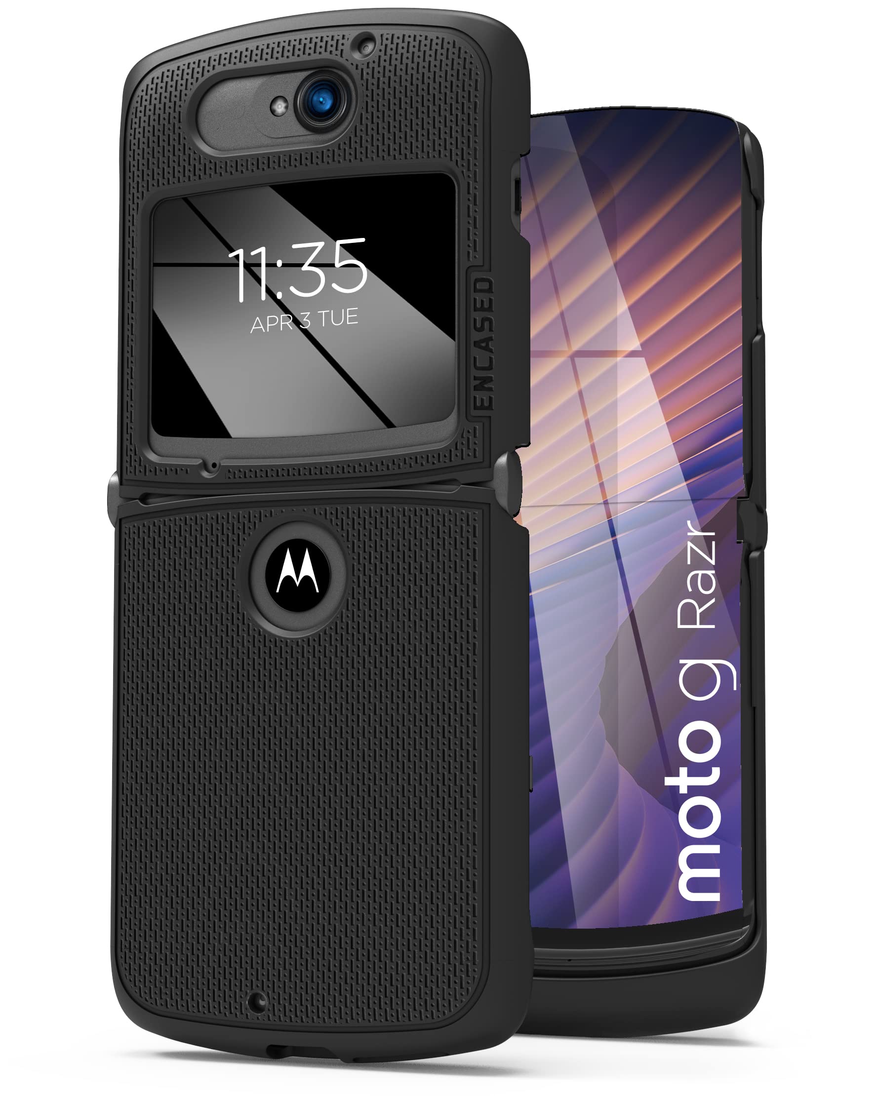 Encased DuraClip - Custodia con clip da cintura per Motorola RAZR 5G (versione 2020)