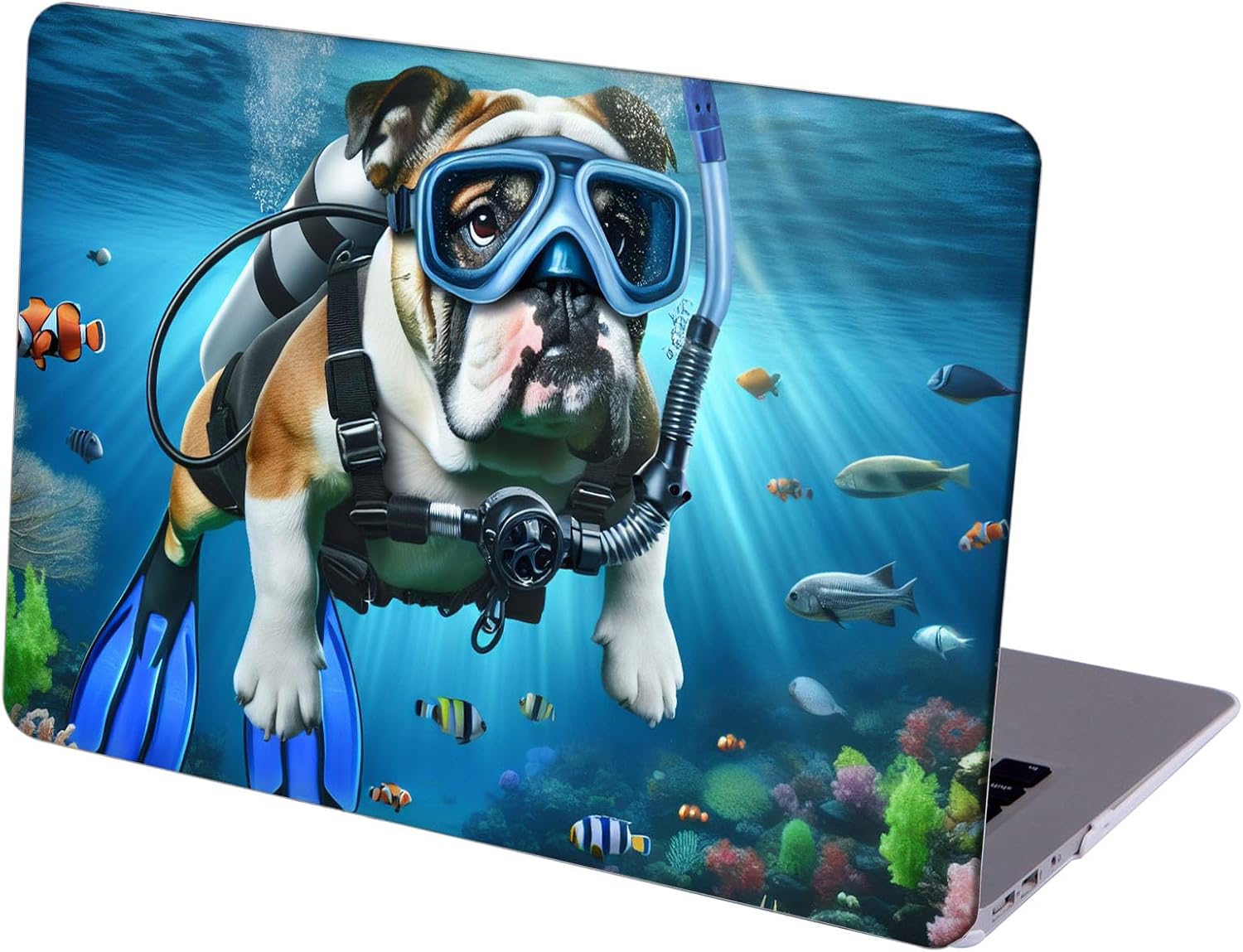 Compatible with MacBook Neo 13-inch, Hard Shell Case with Keyboard Cover and Screen Protector (A3404 A18 Pro chip, 2026 Release) - English Bulldog MC22914