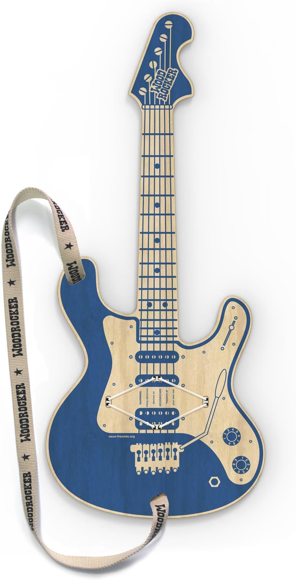 Neue Freunde Woodrocker Gitar, blue
