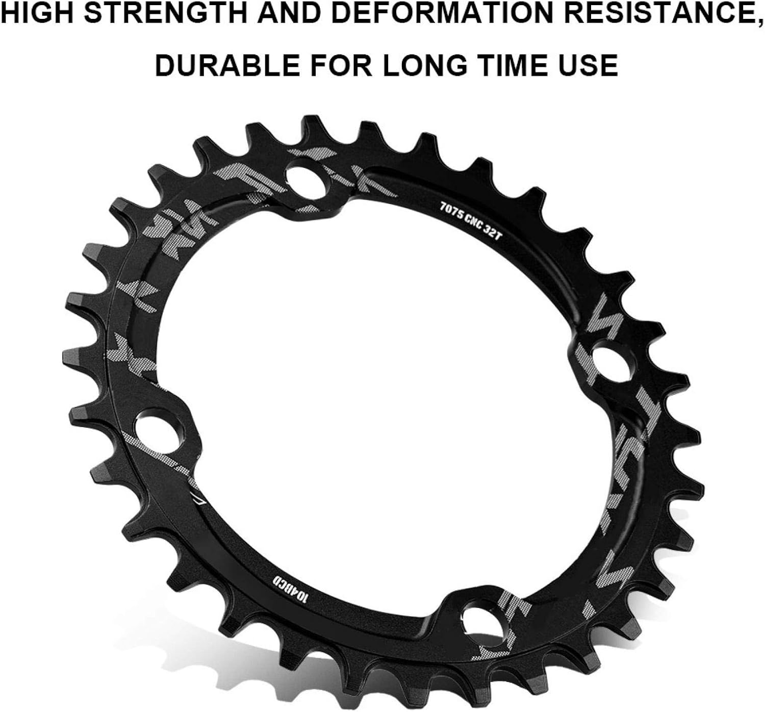 Yosoo Health Gear Bicycle Chainring, 104 BCD 32T 34T 36T 38T Narrow Wide Chain Ring - Image 5