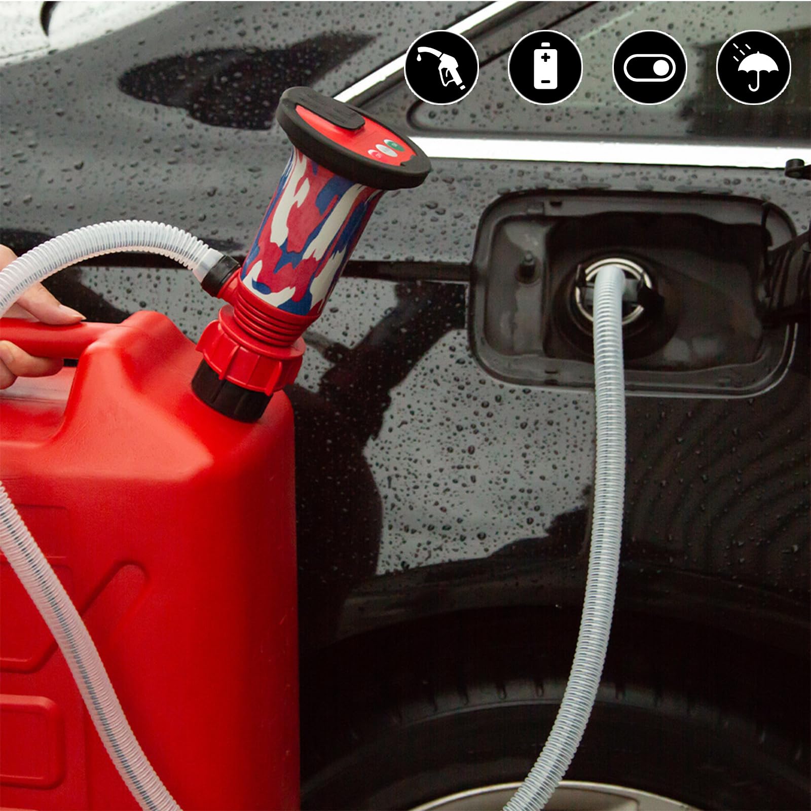 Bomba Extractora de Aceite Eléctrica para Trasvase, Bomba de Trasiego de Combustible con Sensor de Parada Automática,Bomba Extractora de Aceite Portátil,para Agua Gasoil Gasolina Aceite Otros Líquidos