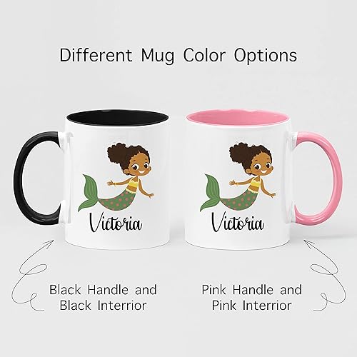 Miniatura 4 de HomeBee Taza personalizada para niños, niñas, chocolate caliente, cacao, café y té, regalos de fiesta de cumpleaños con nombre personalizado, apto