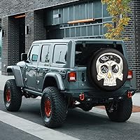 Vista 5 de Cubierta de neumático de repuesto para perro salchicha con gafas de sol con bandera de Estados Unidos, fundas protectoras de ruedas a prueba