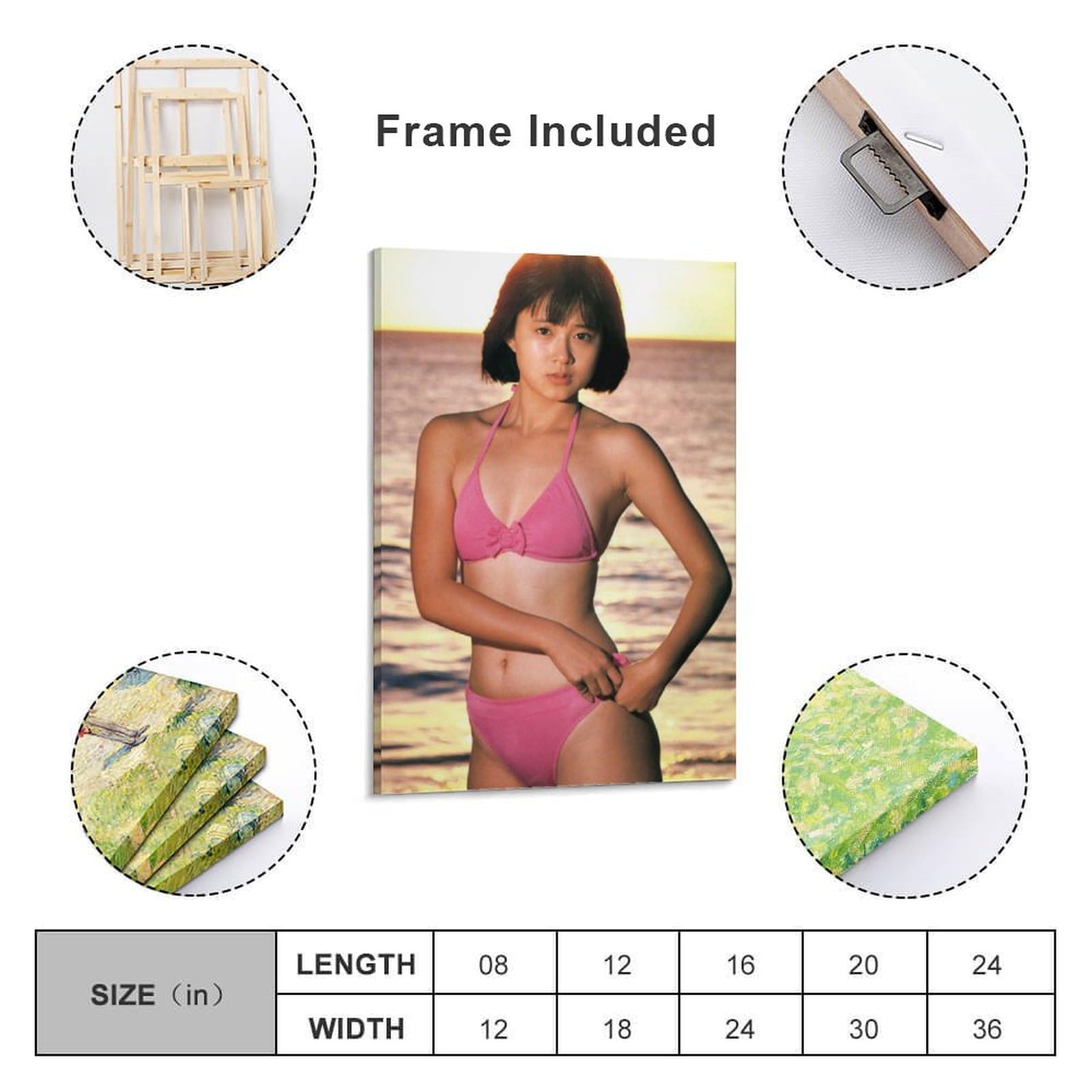 Amazon.co.jp: 若い松本典子歌手女優水着写真ポスター プリント