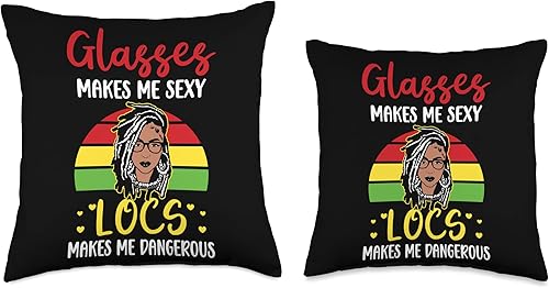 Miniatura 3 de Locs Afro Dreadlocks Love Beauty Hair Locs Make me Dangerous Afro Hair - Almohada negra de niña africana americana, 18 x 18 pulgadas, multicolor