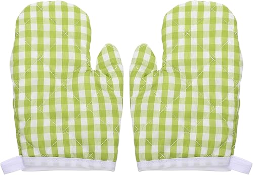 Vista 46 de Guantes de cocina para niños, 2 unidades, para jugar y cocinar, guantes para horno de microondas, guantes de cocina para hornear, guantes de cocina
