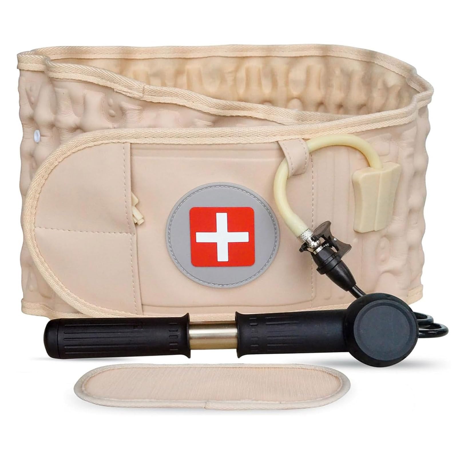 Cintura di Supporto lombare per Alleviare i Dolori lombari, Gonfiabile per Alleviare i dolori Muscolari e Prevenire le lesioni per la Correzione Della Postura