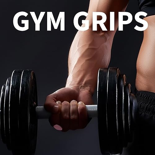 Miniatura 10 de Puños de entrenamiento para levantamiento de pesas  Agarres antideslizantes para gimnasio, empuñaduras para peso muerto, filas, empuñaduras de