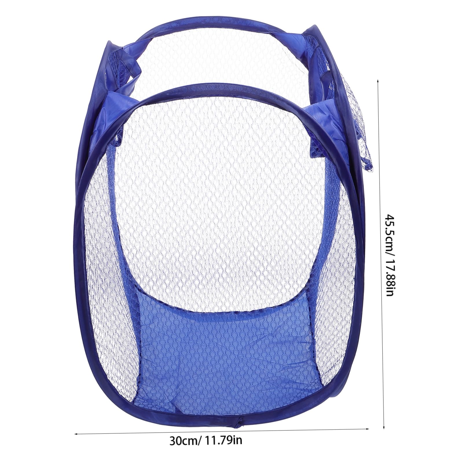 FONDOTIN Foldable Pop Up Laundry Hamper Basket for College Dorm Sturdy Mesh Design with Side Pocket Easy to Carry Dirty Clothes Storage Compact Lightweight for Spaces