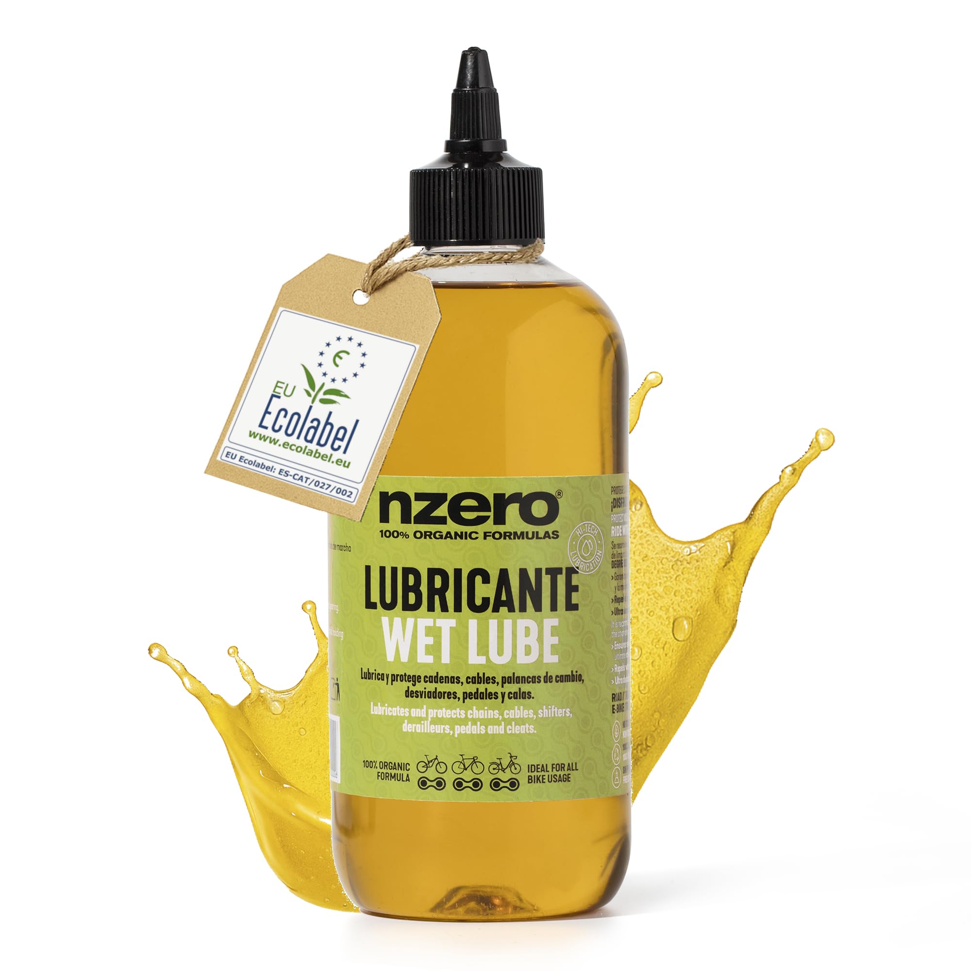 Łańcuchy rowerowe NZERO Smar | Organico_Bio | Smar MTB szosowy eBIKE Urban Gravel | Olej do łańcuchów | 500ml