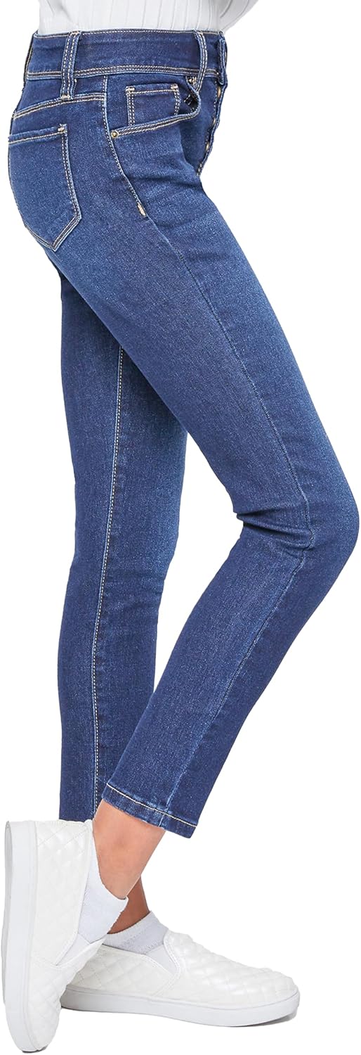 YMI Girls Jeans Girls Essential Button Fly Skinny Jeans