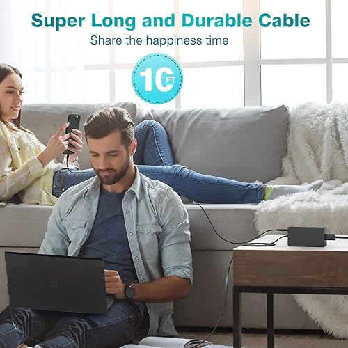 Miniatura 6 de Cargador para laptop de 65 W compatible con Microsoft Surface Pro 11, 10, 9, 8, 7+, 7, 6, 5, X, Windows Surface Laptop 7654321Studio, Surface Book