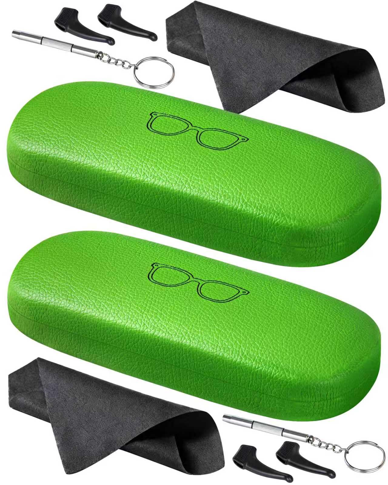 RayLove Unisex Hard Shell Eyeglasses Cases, Protective Case For Glasses