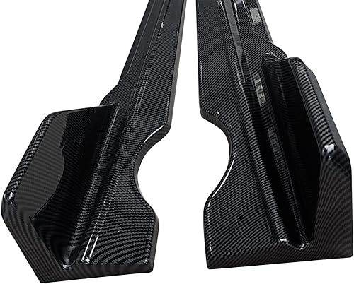 Miniatura 8 de NINTE Faldas laterales para BMW G05 X5 M Sport 2019-2025 estilo de fibra de carbono, extensión lateral, línea inferior, paneles basculantes, alerón