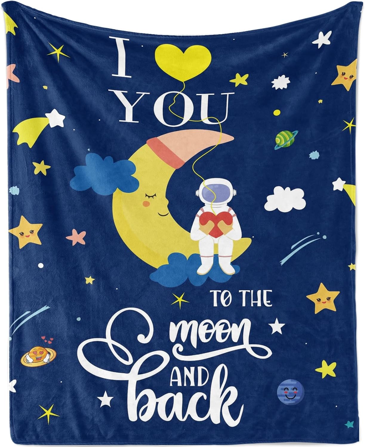 I Love You to The Moon and Back Blanket, Astronauts Space