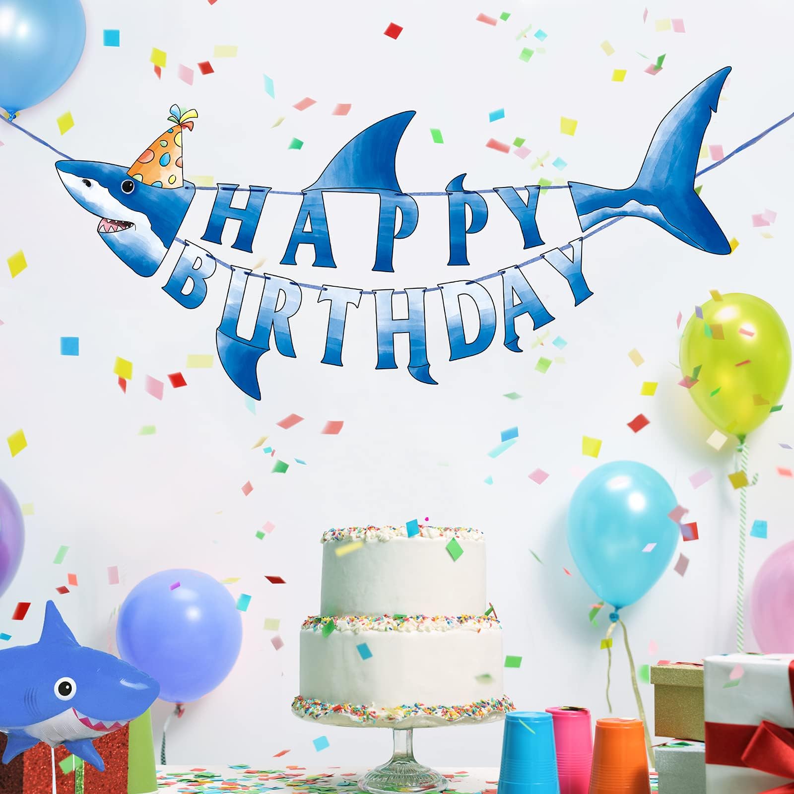UFO Sfondo Decorativo Per Feste Happy Birthday Con Alieno | 183x127 Cm | Tessuto In Poliestere Con Occhielli | Striscione Da Parete - 4
