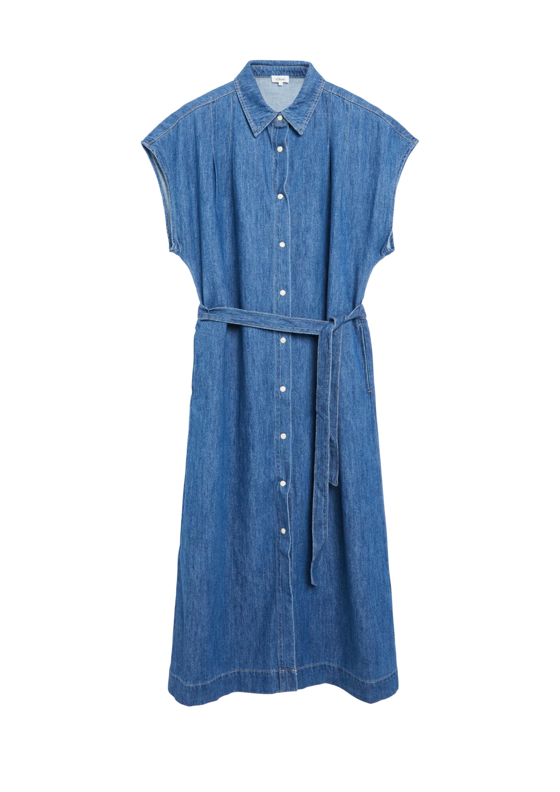 s.Oliver Midi-Denimkleid mit Eingrifftaschen