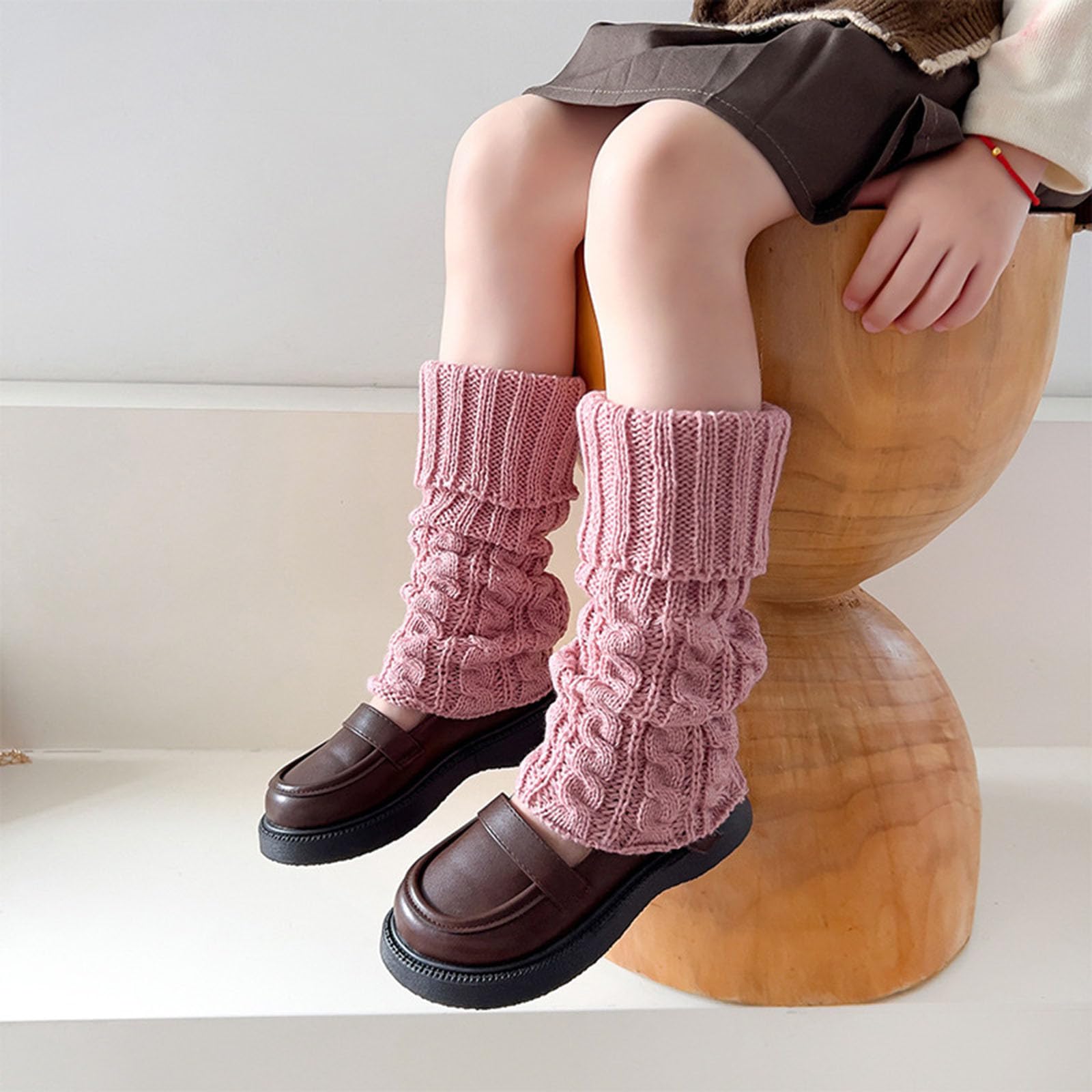 Mädchen Stulpen Beinwärmer für Baby Kinderstulpen Babystulpen Weiche Winter Gestrickt Verdicken Beinstulpen Armstulpen Dehnbare Kniestrümpfe Leg Warmers für 3-14 Jahre Mädchen Tanz Sport Partyzubehör
