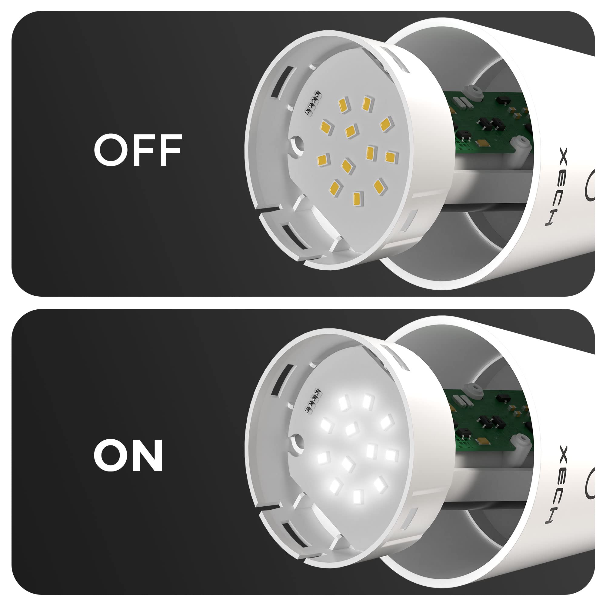 Xech Magneto Table Lamp - Adjustable Brightness & Attachments -7