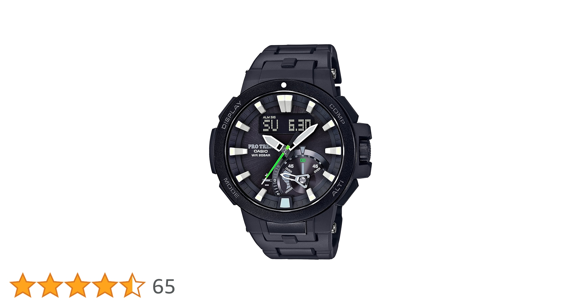 美品 PRO TREK PRW-7000FC 電波ソーラー アナデジ ブラック PRW-7000FC-1JF | CASIO