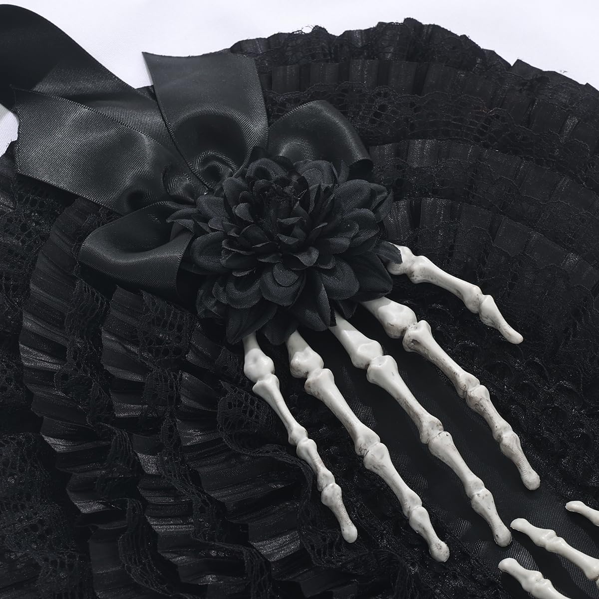 Victorian Womens Tea Party Sun Hat Lolita Bows Florals Flat Straw Hats Brown - Image 5