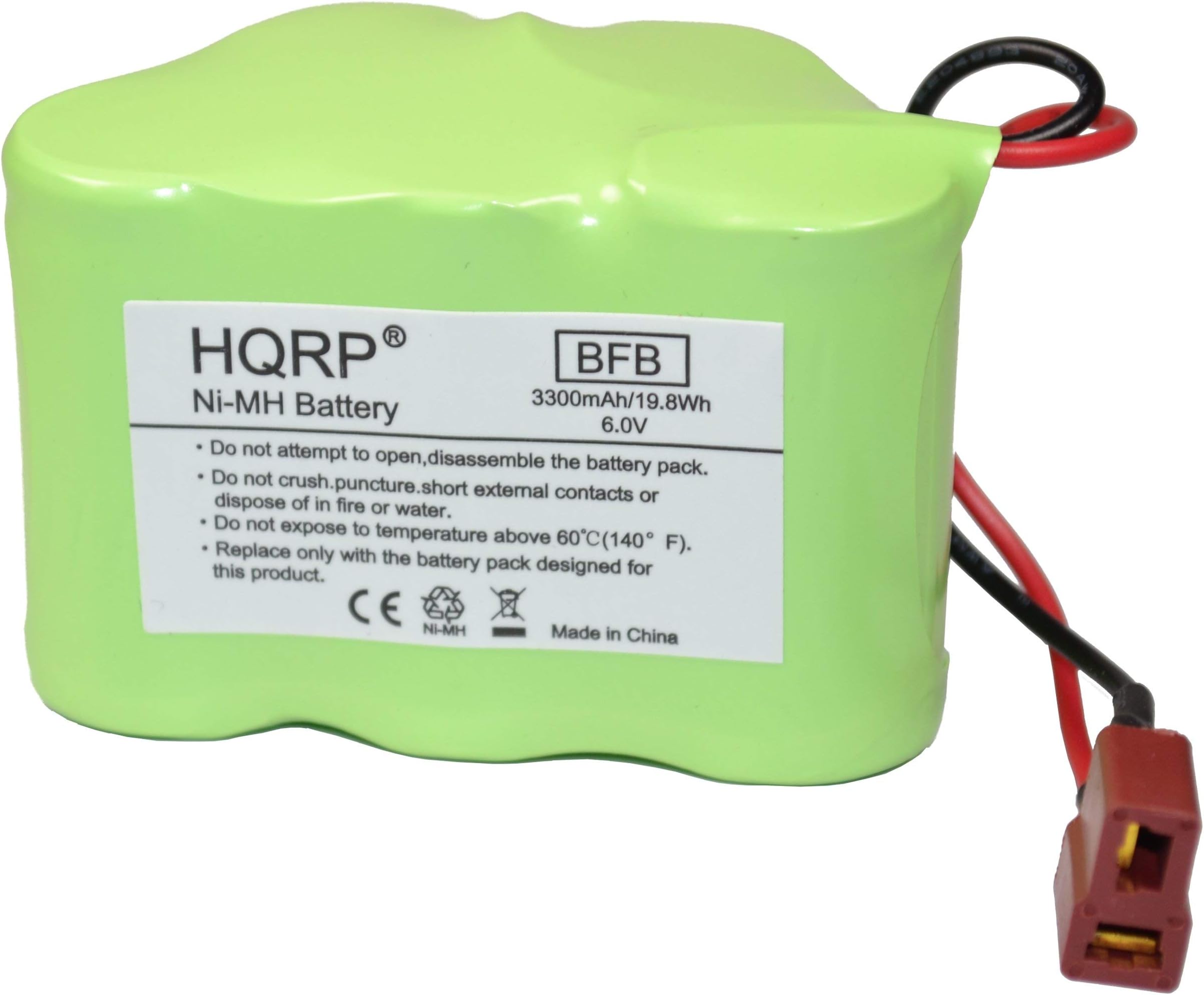 HQRP Battery Compatible with WowWee Rovio Wi-Fi Enabled Robotic Webcam 5LMH-43SC3000-W-T 5LMN-43 RC-NM43C3000 Wow-Wee + Coaster