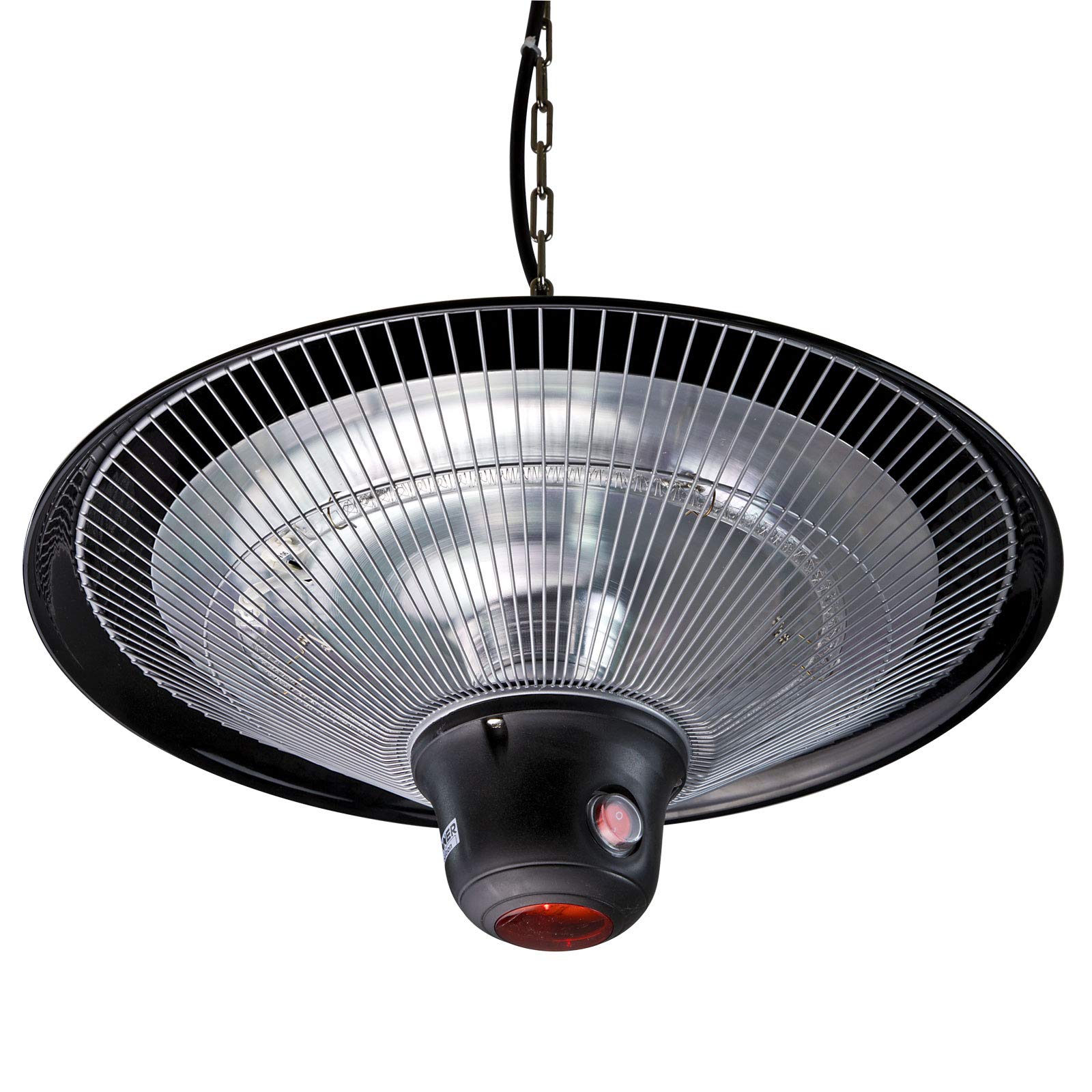 Grzejnik sufitowy, 3 stopnie do 1500 W, z pilotem zdalnego sterowania